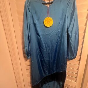 Aden Aldair Vibrant Blue Dress